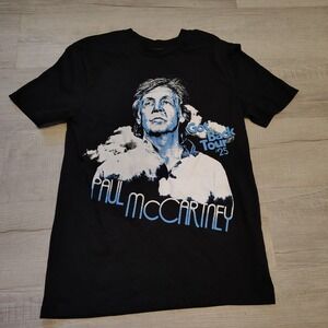 Paul McCartney Got Back Tour 25 Black T-Shirt Mens Small Concert Graphic Tee